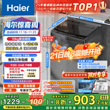 海尔（Haier）全自动波轮洗衣机小型京东自营10公斤大容量一级能效【XQB100-Z719】家电国家补贴家用 宿舍出租房