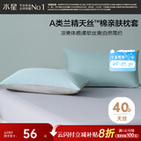 水星家纺枕套兰精天丝™棉凉感枕头套A类一对装枕头罩双人家用48x74cm