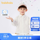 巴拉巴拉童装男童长袖衬衫儿童上衣2025新春装学院风百搭209125102101