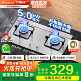 荣事达（Royalstar）煤气灶双灶家用燃气灶液化气 5.0kW液化气嵌入式台式灶具 不锈钢灶台 JZY-298G-3