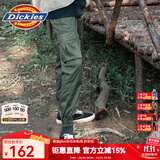 dickies休闲裤 男女同款新复古回潮印花多口袋束口工装裤百搭8 军绿色 30