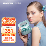 山进（SANGEAN） PANDORA便携式蓝牙音箱低音炮家用小音响收音机复古迷你可爱七夕情人节礼物 蓝色