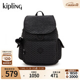 凯浦林男女款经典款学生书包轻便时尚猴子包|CITY PACK M-黑底字母印花