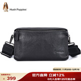 暇步士（Hush Puppies）窄肩带斜挎单肩包头层牛皮男大容量复古邮差挎包休闲简约生日礼物