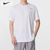耐克（NIKE）短袖 25夏季新款运动服装跑步速干衣圆领休闲半袖透气冰丝男士T恤 100白色/速干 L 【175】体重130~150斤左右