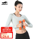 捷英飞女士哑铃 家用健身运动塑形小哑铃 浸塑女用练臂肌跳操哑铃 1.5KG单只