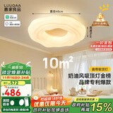 鹿家良品（LUUGAA）曲奇卧室吸顶灯主卧房间灯卧室灯儿童房护眼灯奶油风灯具包安装