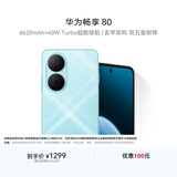 华为畅享80 国家补贴15% 256GB 天青蓝 6620mAh电池超能续航 玄甲架构 双五星超耐摔 华为鸿蒙智能手机