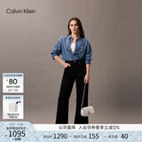 Calvin Klein时尚单肩包礼物链条包包金属字母旋扣翻盖CK女包斜挎马鞍包DH3240