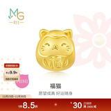 周生生黄金转运珠 福猫足金串珠情侣珠子不含手链绳92310C定价