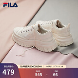斐乐（FILA）女鞋帆布鞋LAVA胖胖底厚高底增鞋板鞋帆布鞋休闲鞋 奶白-GD 40