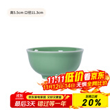 龙泉青瓷米饭碗陶瓷新款创意中式餐具家用加厚吃饭碗大号面汤碗喝粥碗小碗 4.5英寸梅子青碗