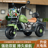 久好儿童电动车摩托车1-3-6岁宝宝三轮车小孩玩具车可坐人遥控电瓶车