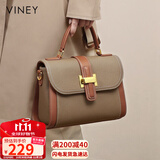 viney牛皮包包女包斜挎妈妈包中年手提单肩包生日礼物高端送女友母亲