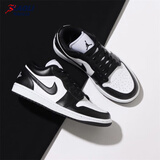 耐克（NIKE）【潮】Air Jordan aj1板鞋男女情侣款低帮耐磨透气休闲运动篮球鞋 DC0774-101  黑白熊猫 男女同款 41