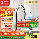 科勒（KOHLER） 厨房龙头抽拉式水槽龙头洗碗厨盆洗菜盆洗手池冷热水龙头防飞溅 抽拉式24337T-4-CP龙头
