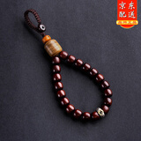 静元阁小叶紫檀木生肖本命佛高档汽车钥匙链挂件男士精致高级高端钥匙扣 经典款-羊猴-大日如来