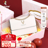 啄木鸟（TUCANO）包包女款2025年牛皮链条小方包单肩斜挎包实用生日礼物送女友