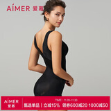爱慕内衣女塑身腹美臀连体美体衣AM358961黑色165