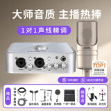 艾肯4nano外置声卡套装主播直播喊麦全套手机电脑有线无线麦克风套装专业录音k歌书声说唱带货声卡设备 4nano+得胜K200【性价比之选】