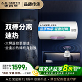 史密斯（A.O.SMITH）60升佳尼特国家补贴电热水器 金圭内胆包8年 双棒速热 遥控大屏 储水式 CTE-60TT-C
