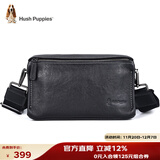 暇步士（Hush Puppies）斜挎包单肩包头层牛皮男大容量复古邮差小挎包休闲简约生日礼物