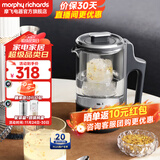 摩飞电器（Morphyrichards） 迷你养生壶办公室煮茶壶玻璃花茶壶养生杯烧水壶燕窝壶煮茶器电热水壶0.6L带玻璃炖盅 MR6085 【升级-分体式】深空灰 0.6L