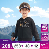 NIKE3BRAND 耐克男童开襟连帽卫衣2025春季纯棉舒适儿童上衣