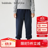巴拉巴拉童装儿童裤子男童女童长裤2025冬加绒运动休闲束脚裤209425108204
