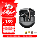 泥炭（SoundPEATS）Air5青春版真无线蓝牙耳机 Hi-Res臻品音质网易云音三标认证 半入耳 游戏 运动 AI通话降噪蓝牙5.4 【青春版】云夜黑-性价比首选