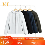 361°外套男秋冬季新款三防加绒运动休闲夹克风衣抓绒衣652544605D-1