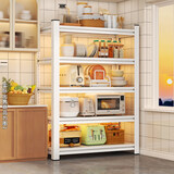 唐辑厨房多功能置物架落地多层货架储物架微波炉收纳架五层100*40*160