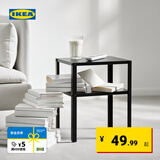 宜家（IKEA）KNARREVIK科纳列维克收纳床边桌家用落地搁架床头置物架 黑色