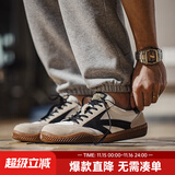 马登工装复古运动鞋透气休闲箭头德训鞋男美式潮流阿甘板鞋百搭小白鞋 米白 【小众不撞款/鞋子男夏季】 39 (男码偏大，可参考推荐脚长选择)