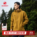 猛犸象（MAMMUT）【抓绒款】Clion 男女款户外防风保暖休闲夹克外套刺绣标软壳 猎豹黄色 XS