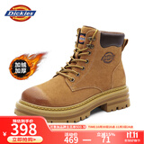 Dickies男士马丁靴高帮时尚男靴工装靴情侣靴男 土黄-加绒 42-男款