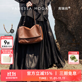 VANESSA HOGAN【高端线新品】 VH女包知行公文包中号轻奢植鞣皮大容量单肩包包