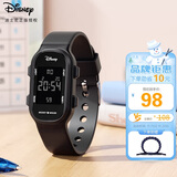 迪士尼（Disney）手表男学生潮流防水青少年初高中生男孩电子表多功能运动手环黑色