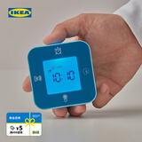 宜家（IKEA）KLOCKIS库克斯钟温度计闹铃计时器白色现代简约北欧风 白色7x7cm