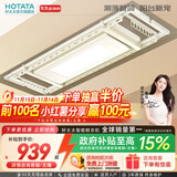 好太太（Hotata） 电动晾衣架智能自动升降晒被阳台晾衣架室外衣服架伸缩晾衣杆 D-3082：超薄大屏+语音+奶油风