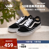 VANS范斯官方 经典款Old Skool黑色复古街头男女鞋板鞋低帮 黑色 35
