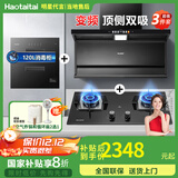 Haotaitai大吸力油烟机补贴20%家用自清洗变频烟灶套装抽油烟机燃气灶套装顶侧双吸以旧换新B1 【烟灶消3件套】变频烟机+猛火灶+消毒柜