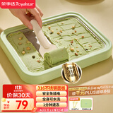 荣事达（Royalstar）炒酸奶机炒冰机制冰神器冰淇淋机家用酸奶机儿童diy免插电316不锈钢防尘防串味上盖CB07A(绿)