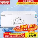 雪贝娜冰柜商用大容量全冷冻家用双温卧式冷柜展示柜 1028单温【铜管一级能效】长2米