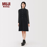 无印良品（MUJI）女式木棉混灯芯绒背带裙女装连衣裙裙子25年冬季BC2OBC5A 黑色 S (155/80A)