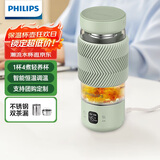 飞利浦（PHILIPS）养生壶便携电热杯电炖杯高硼硅玻璃烧水杯迷你办公室煮茶壶带茶隔
