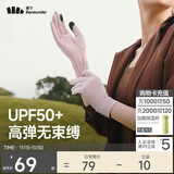 蕉下（beneunder）冬季防晒手套女骑行防风保暖手套登山手套可触屏开车防滑高弹男粉