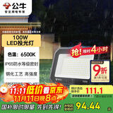公牛（BULL）LED投光灯户外庭院工厂园林灯露营灯 IP65防水等级100W-6500K白光