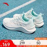 安踏漫步丨跑步鞋女革面加绒轻便软底缓震舒适鞋子女运动鞋女鞋