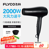 飞科（FLYCO）电吹风机家用便携冷热风护发速干吹风筒2000w大功率FH6231
